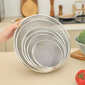 Double Stainless Steel Mesh Basket 30cm Multi Purpose Drain Strainer For <b>Kitchen</b> Vegetable Rice Washing - Product Image 4