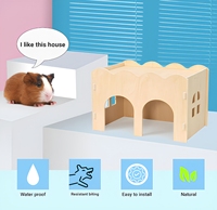 Maisonnette en bois écologique et durable pour hamsters, idéale pour les petits animaux, utilisation extérieure, vente en gros du fabricant
