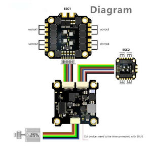 60A สแต็ค F722 F722 ICM42688P ควบคุมการบิน BLHELI_S 60A 4in1 ESC 30.5X30.5mm 2-6S สำหรับชิ้นส่วนโดรนฟรีสไตล์ FPV - Product Image 5