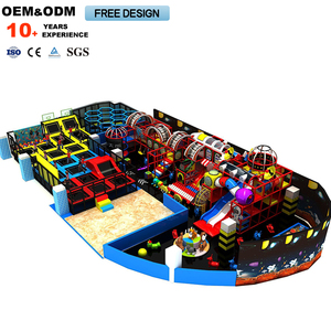 Colorful Bungee Fitness <b>Trampoline</b> Park for Kids Commercial Indoor Big Shopping Mall Playground <b>Trampoline</b> Park - Product Image 2