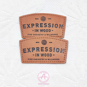 Aosheng גודל מותאם אישית שונות לוגו אישי תוויות עור התאמה אישית של צבע עור כובעים בגדים תיקון עור - Product Image 3