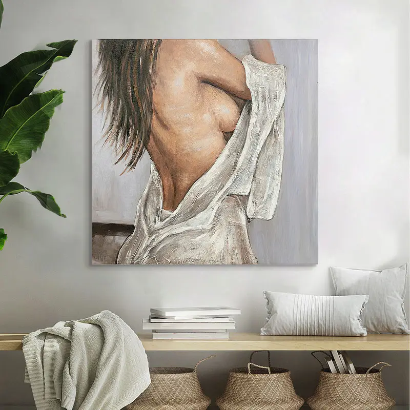 Naakt Sexy Wall Art Schilderen Ontwerpen Canvas Hand Painted Wall Art Naakt Schilderijen