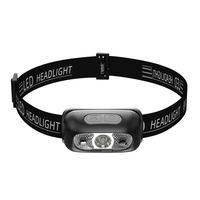 Lampada frontale portatile multifunzionale a LED per la pesca, ricaricabile tramite USB con batteria integrata, luce a clip per cappello da campeggio.