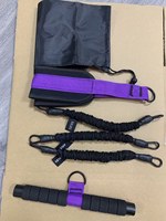 Correa de Agarre Personalizada para Ejercicios de Resistencia, Elástica, Ajustable, Multiusos, con Pedal y Agarre para Entrenamiento de Fuerza