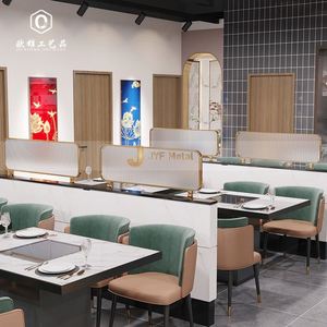 Modern Style Stainless Steel Room Dividers Partitions <b>Screen</b> for Room Hotel Decoration Divider With Glass - Product Image 3