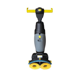 Nettoyeur de sols à double brosse JHSC007, type poussoir, réservoir de nettoyage de 3,2 L, 350 tr/min, utilisation intérieure et extérieure - Product Image 3