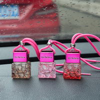 Bouteilles de parfum vides de haute qualité pour aromathérapie automobile, mini flacons en verre de 10 ml, diffuseur de parfum suspendu pour voiture