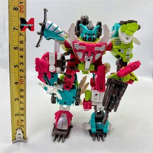 6 en 1 figuras transformación Ko Predaking Piranacon Crazy Beast Fit <span class=keywords><strong>Clan</strong></span> hexágono mecánico cambio de forma Robot juguetes regalos - Product Image 3