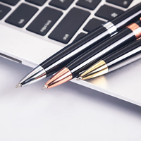 Stylo à bille à logo personnalisé pour hommes et femmes, stylos à bille en métal de luxe pour la promotion