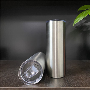 Total Straight Non Tapered All Straight Double-Insulated Water Beer Vente en gros en vrac Tasses à eau minces en acier inoxydable de 20 oz - Product Image 2