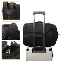 Mochila Ejecutiva Multifuncional Expandible con Bomba de Vacío Automática, Carga USB, Impermeable, de Tela Oxford para Portátil