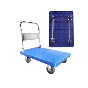 Customizable Four-Wheel Nylon <strong>Aluminum</strong> Alloy Folding <strong>Trolley</strong> Cart Load Capacity Solid Wheel <strong>Platform</strong> Storage Tools - Product Image 6
