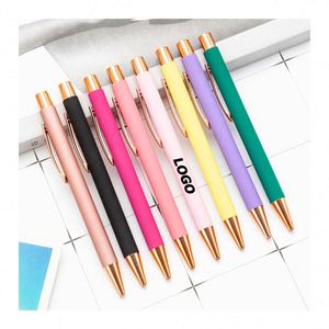 Stylo Gel Rétractable avec Logo Personnalisé - Stylo à Bille en Métal Premium pour le Bureau, l'École et les Cadeaux Promotionnels - Product Image 1