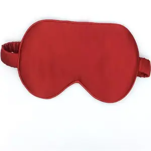 गर्म बेच उच्च गुणवत्ता आराम स्वस्थ आँख पैच रेशम आँख का मुखौटा अच्छी मिठाई नींद के लिए ठोस रंग