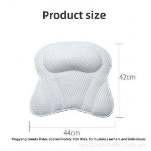 Coussin de baignoire en fibre de pâte de bois pure Tencel, repose-tête antidérapant pour spa avec ventouses puissantes pour la relaxation à domicile dans la salle de bain - Product Image 4