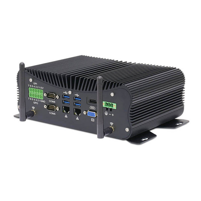 Linkleaps Core I7/i5/i3 Fanless Industrial Mini PC 4th-13th Gen CPU 6 COM Ports Dual 2.5GbE 4GB RAM
