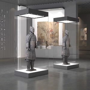 美術品、宝石、収集品用の博物館展示ケース - LED照明付き、環境に優しく、耐久性があり、カスタマイズ可能なガラス製の重厚な陳列ケース - Product Image 2