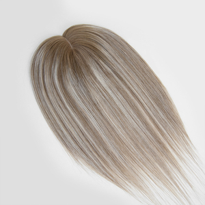 New Arrival <b>Fishnet</b> Topper 100% Skin Single Donor Virgin Human Hair Cuticle Aligned Human Hair Topper for Women - Product Image 3