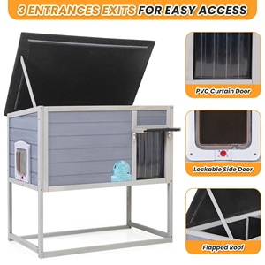 Vente chaude meubles pour animaux de compagnie intérieur maison pour animaux de compagnie abri pour <span class=keywords><strong>chat</strong></span> résistant aux intempéries lit pour chien chien luxe <span class=keywords><strong>chat</strong></span> <span class=keywords><strong>caisse</strong></span> <span class=keywords><strong>en</strong></span> <span class=keywords><strong>bois</strong></span> <span class=keywords><strong>chat</strong></span> maison abri - Product Image 6