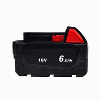 Batterie de remplacement pour outil électrique sans fil haute capacité 18V 10 cellules 6.0Ah Batterie lithium-ion rechargeable pour Milwaukee
