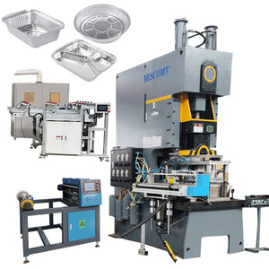 Ligne de production de conteneurs en aluminium 80T à 4 cavités <span class=keywords><strong>Machine</strong></span> automatique de fabrication de plateaux de plats de cuisine jetables - Product Image 4