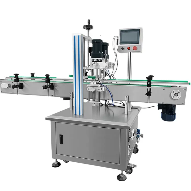 Small Automatic Wheel Capper Plastic Glass lid Screw Capping Machine Bottle Capping Machine
