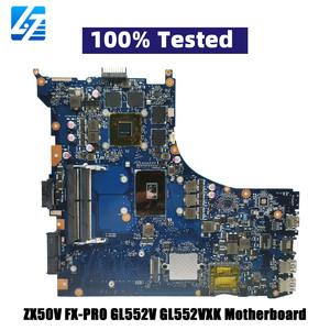 Carte mère de remplacement pour ordinateur portable ASUS ROG <span class=keywords><strong>GL552VW</strong></span> ZX50V FX-PRO GL552VXK GL552VX avec processeur I5 I7, 100 % testée et fonctionnelle - Product Image 1