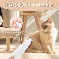 Tondeuse électrique rechargeable pour pattes de chien, la plus vendue, avec lumière LED, faible bruit, pour pattes, yeux, oreilles, visage et dos.
