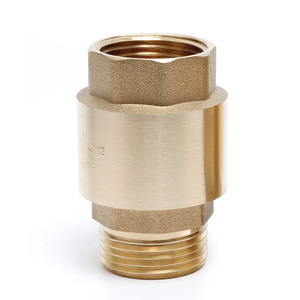 Vanne de retenue Kangweishen en laiton fileté, à passage direct, à disque unique, fonction d'arrêt, pour utilisation en conduite d'eau - Product Image 3