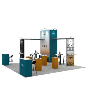 20x20 Popular Modular exhibition booth 6x6 bridge type trade show booth display DIY booth stand