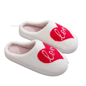Pantuflas de Interior de Felpa para Parejas, Suaves y Cómodas, con Diseño de Corazón, Ligeras, para Hombre y Mujer - Product Image 5
