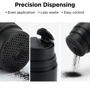 ผลิตภัณฑ์จัดแต่งทรงผม โลโก้สั่งทำ วิกผม เส้นใยสังเคราะห์ เคราตินเพิ่มความหนา ผงสเปรย์เส้นใยผม ใบรับรอง MSDS สำหรับผู้ชายและผู้หญิง - Product Image 1