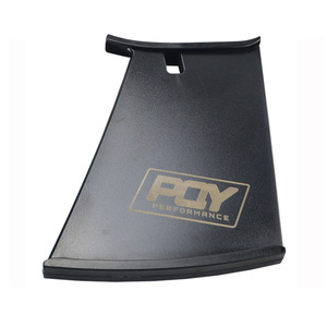 POYRACING สปอยเลอร์หลัง Subaru แบบ Ducktail อลูมิเนียมสีดำ สำหรับ WRX STi ปี 02-07 ปีกหลังฝากระโปรงท้าย - Product Image 3