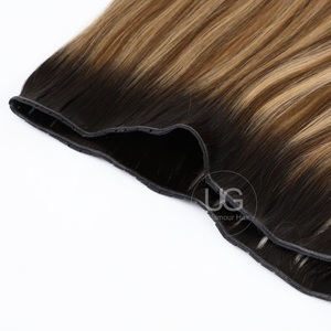 UGlamour Estensioni per Capelli Naturali Vergini a Doppia Trama, Facili da Installare, Vendita Calda, Tecnica Genius Butterfly Weft - Product Image 1
