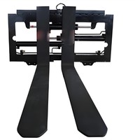 Fourche de déchargement multi-attachements compatible avec déplaceur latéral et positionnement de la fourche, garantie 1 an, fabriquée en Chine pour applications diverses