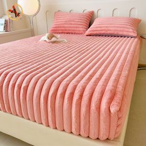 ZY Custom Polyester <strong>King</strong> <strong>Size</strong> Warm <strong>Fleece</strong> Mattress Bedding <strong>Fitted</strong> <strong>Sheet</strong> for Beds - Product Image 5