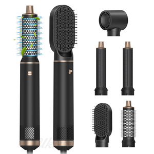 Ensemble d'outils de coiffage professionnels 5 en 1, sèche-cheveux, brosse lissante, peigne chauffant, boucleur sans chaleur pour la maison et le salon - Product Image 5