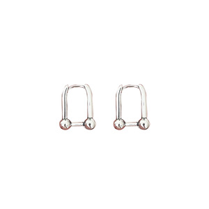 S925 Sterling Silver U Shape <b>Cuff</b> <b>Earrings</b> Geometric Design Everyday Wear Women's Jewelry - Product Image 5