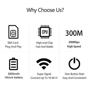 Router WiFi de Bolsillo HK Esion, Portátil, 2100mAh, Tipo-C, Pantalla LCD, Uso en Exteriores, Mini Punto de Acceso WiFi, Versión EE. UU./UE - Product Image 3