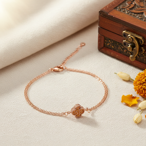 Citrine CZ Stone Clover Design <b>Charm</b> <b>Bracelet</b> Turkish Handmade Wholesale 925 Sterling <b>Silver</b> Women Jewelry - Product Image 3