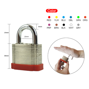 Candado de Seguridad de Acero Inoxidable de Alta Calidad, con Diseño de Rayas y Color Sólido, con Múltiples Capas de Seguridad, Candado Metálico Simple - Product Image 2