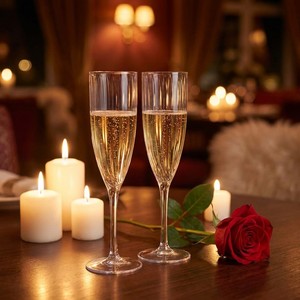 Copas de Champán de Plástico Personalizadas, Copas de Vino Transparentes y Resistentes para Bodas, Fiestas, Brindis, al por Mayor, Libres de BPA, Grado Alimenticio - Product Image 4