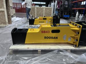 SOOSAN SB 43 BOX Mini Excavadora Retroexcavadora Minicargadora Tipo de caja Martillo hidráulico Nueva condición que incluye cincel - Product Image 6