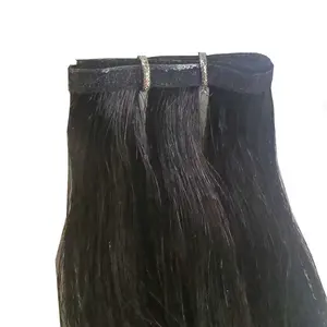 Factory New Lace Based Flat Weft Micro Silk Weft Russian Remy Human Hair Extensions