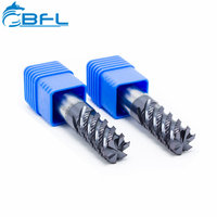 Fraise à dégrossir et à finir en carbure monobloc BFL à 6 dents, fraise CNC en carbure monobloc, outil de fraisage en carbure
