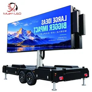 Écran publicitaire LED mobile sur remorque, mur vidéo pliable 5760x3840 pour extérieur - Product Image 1