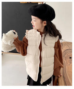 <span class=keywords><strong>Gilet</strong></span> en dentelle pour enfants printemps/hiver Veste en coton pour filles Veste chaude en coton rembourrée pour <span class=keywords><strong>gilet</strong></span> bébé fille - Product Image 4
