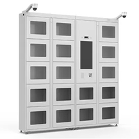 Casier de stockage intelligent pour outils d'usine et objets de valeur avec porte transparente visible, système RFID intelligent, armoire sur mesure