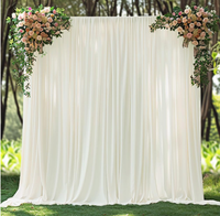 Gorden Latar Belakang Anti Kusut Warna Hijau Hunter Ukuran Kustom Grosir 10x10ft 2 Panel untuk Pesta Pernikahan, Langit-langit, dan Photo Booth