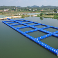 Pont flottant modulaire en plastique pour pisciculture, à montage et démontage rapides, pour bassin, cage de culture et ponton
